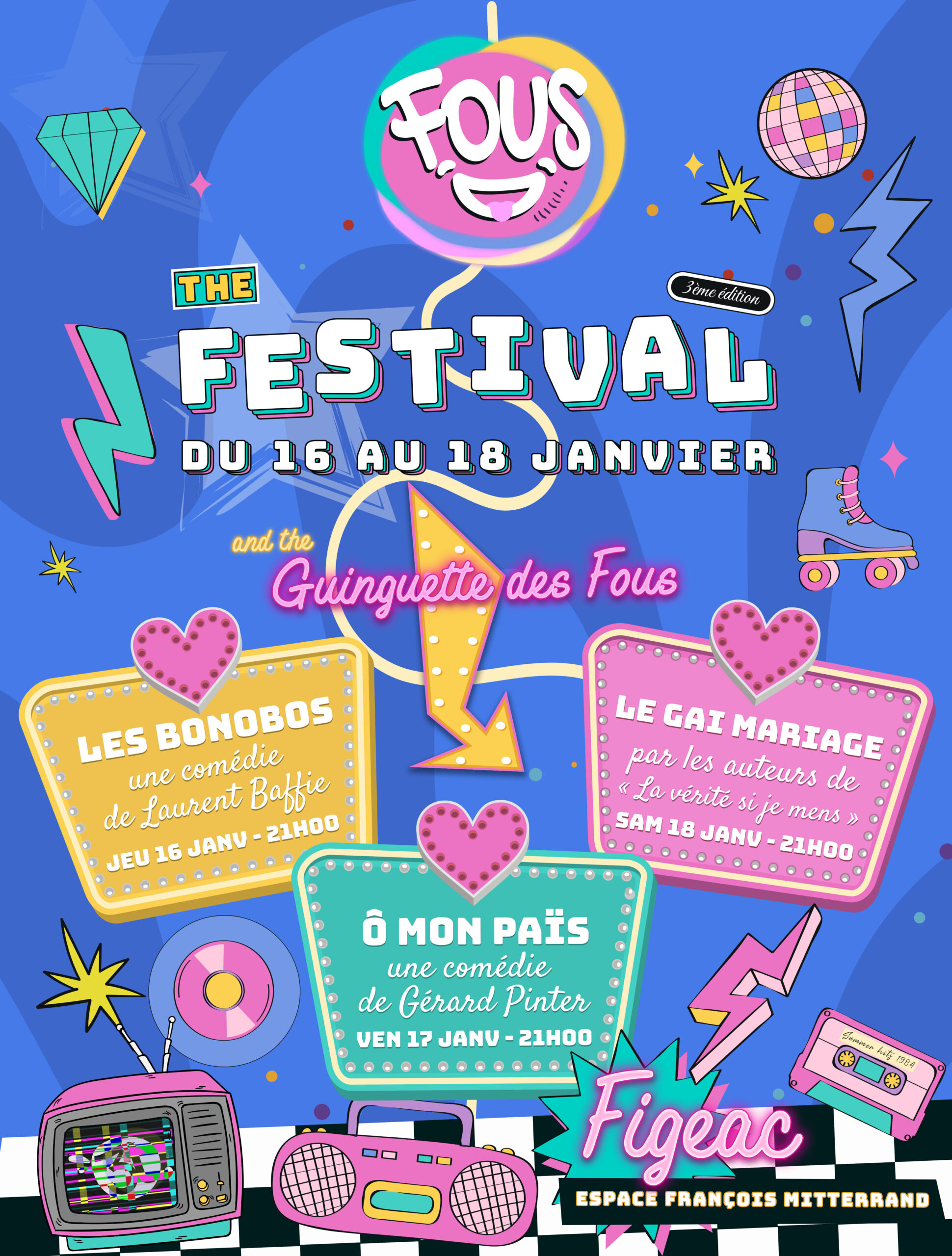 Affiche Fous le festival